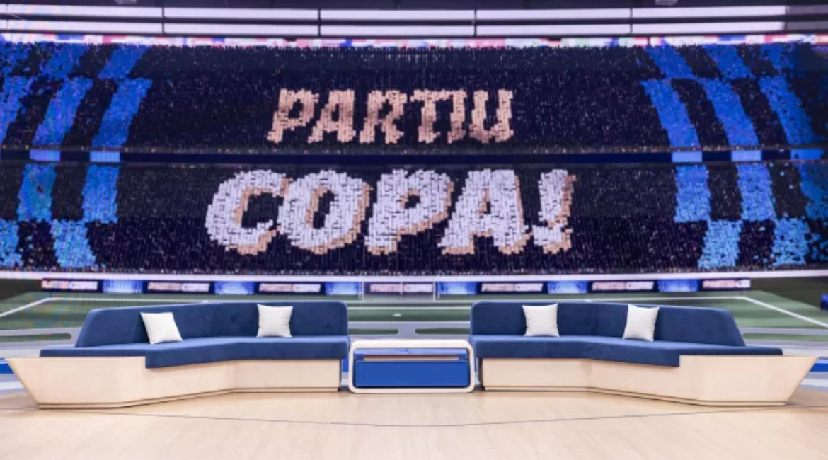 Cobertura da Globo para a Copa tem estúdio interativo que coloca torcedor no centro da transmissão